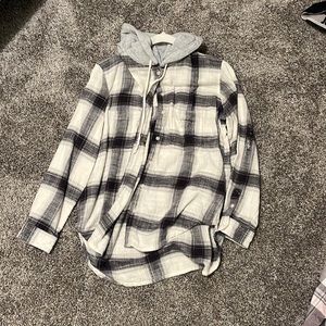 american eagle flannel with hood